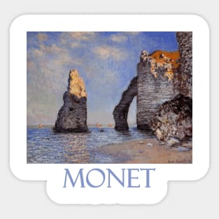 The Rock Needle and the Porte d'Aval (1885) by Claude Monet Sticker